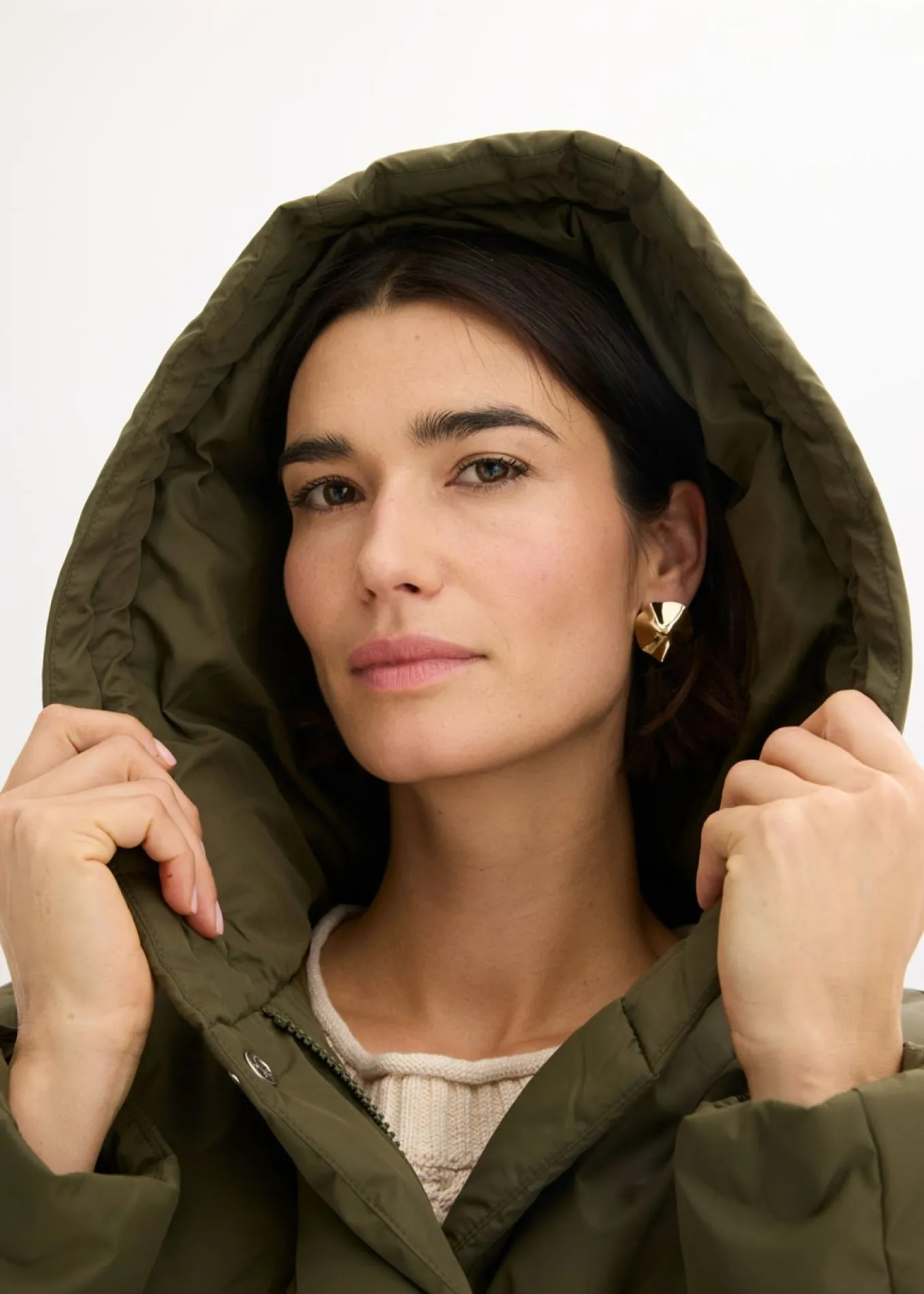 Chaqueta acolchada con aspecto 2 en 1