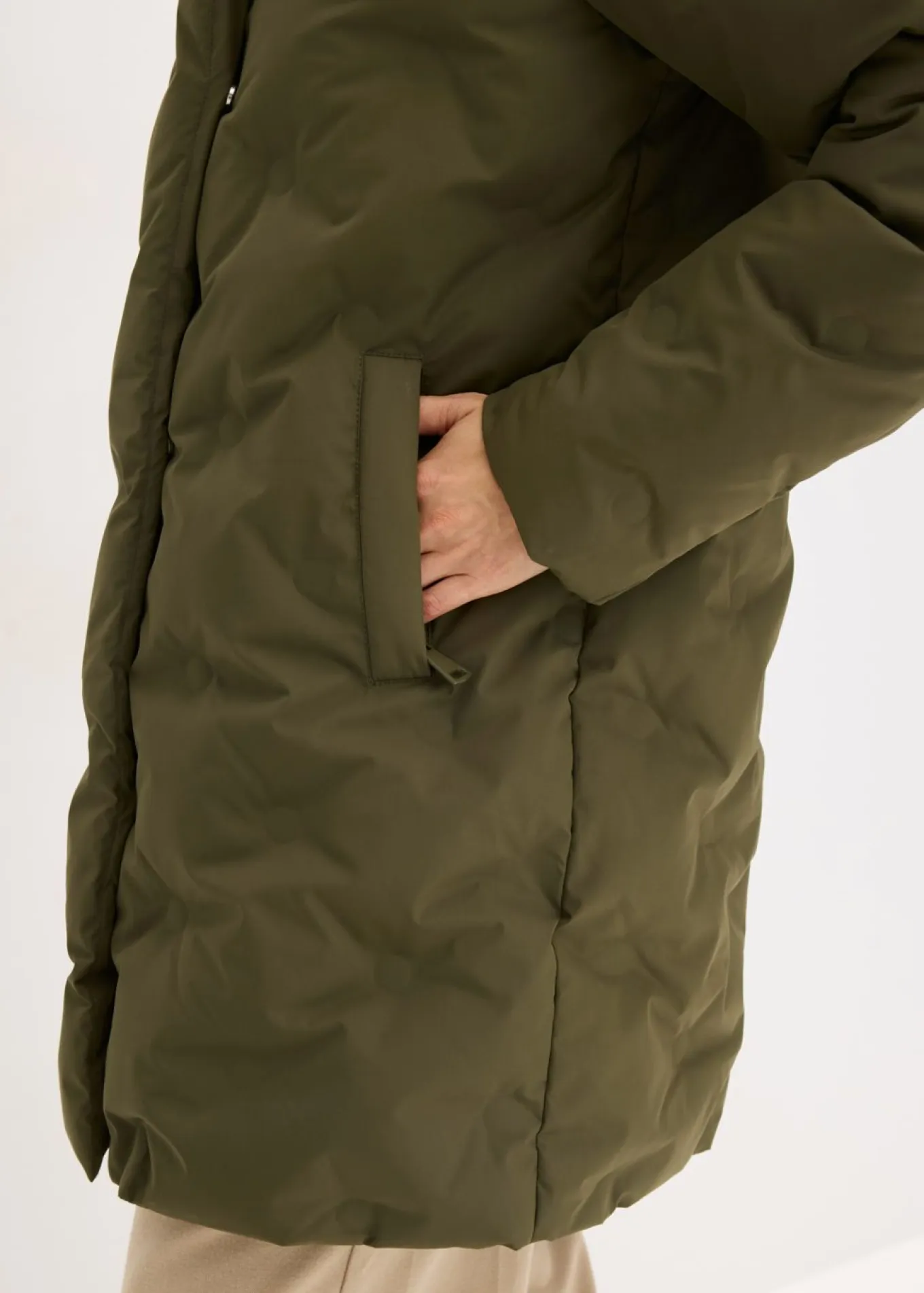 Chaqueta acolchada con aspecto 2 en 1