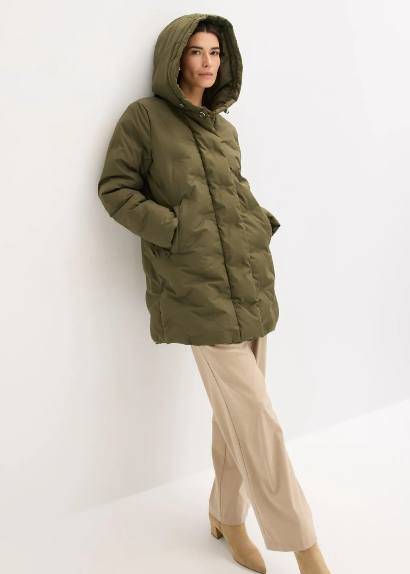 Chaqueta acolchada con aspecto 2 en 1