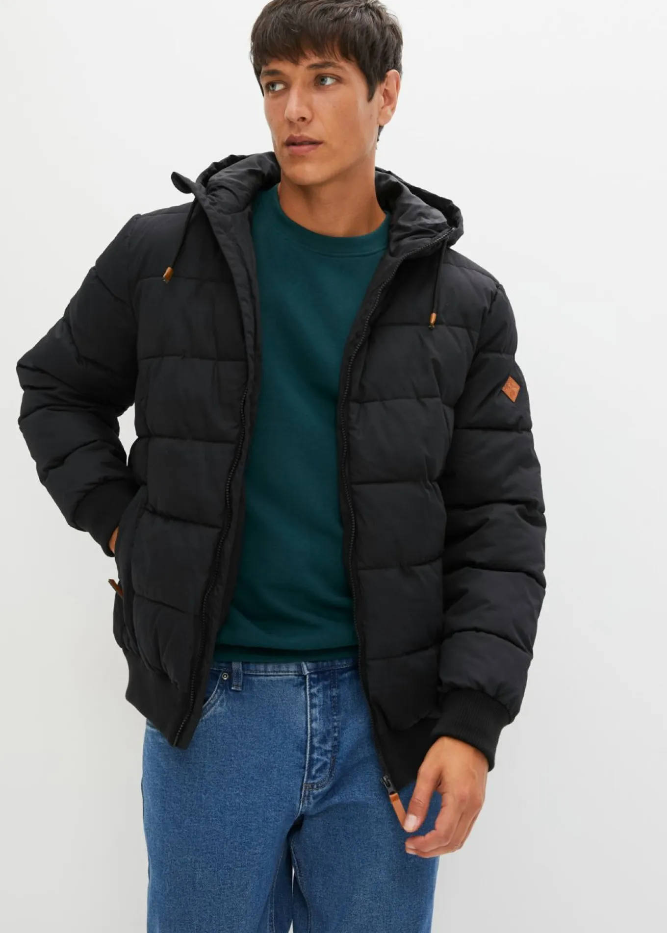 Chaqueta acolchada con corte de cazadora