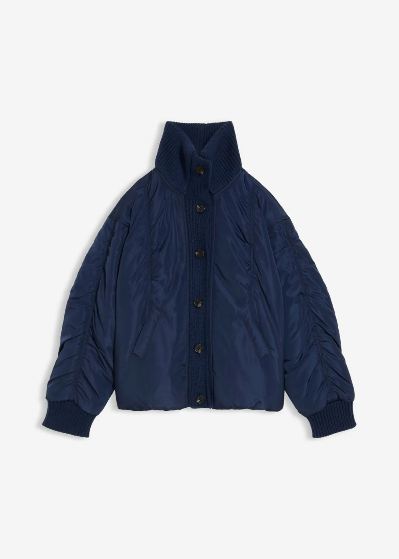 Chaqueta acolchada con puños de punto