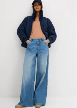 Chaqueta acolchada con puños de punto