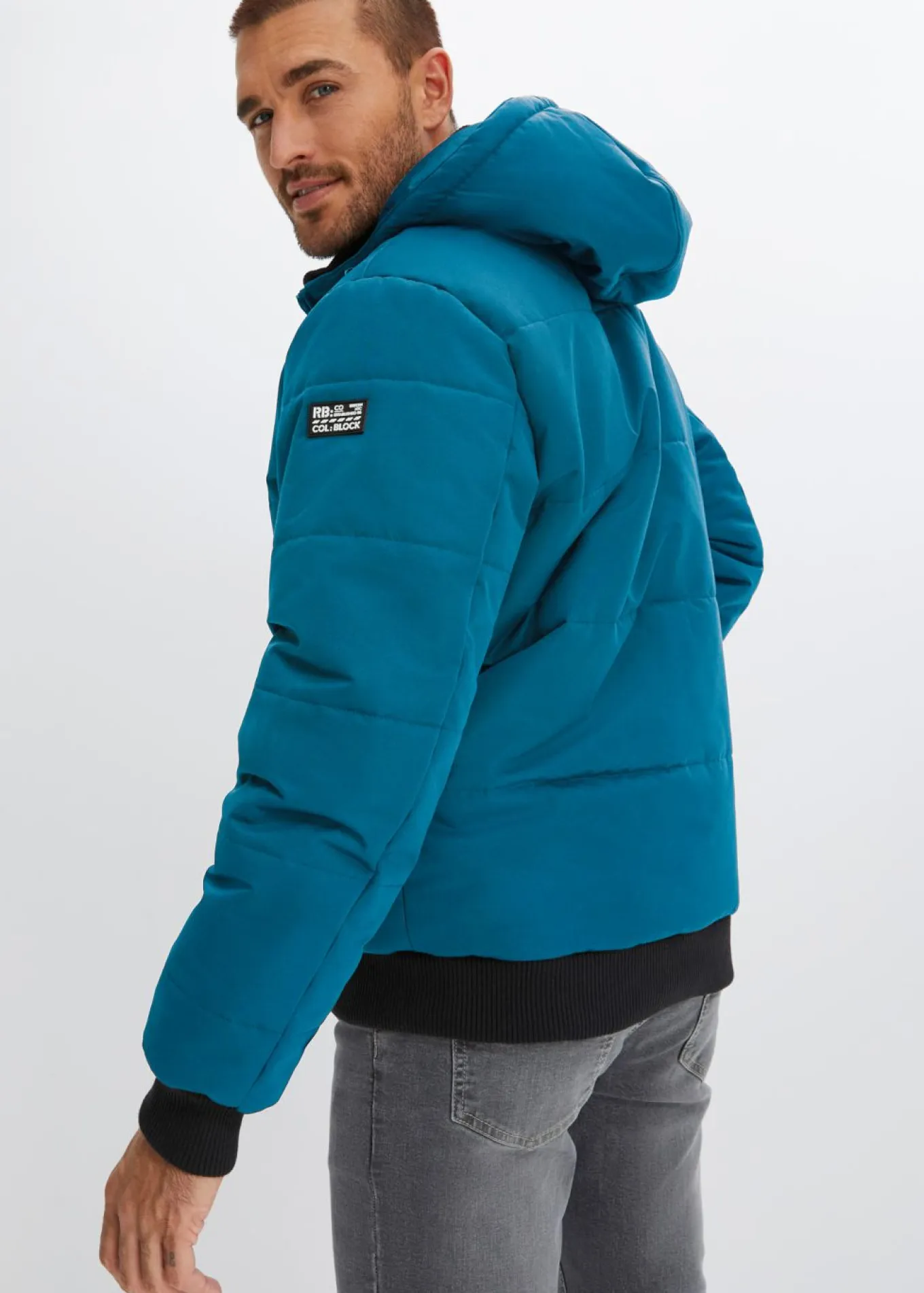 Chaqueta acolchada de invierno tipo cazadora con capucha