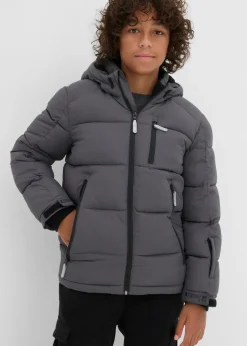 Chaqueta acolchada de invierno con forro cálido y capucha