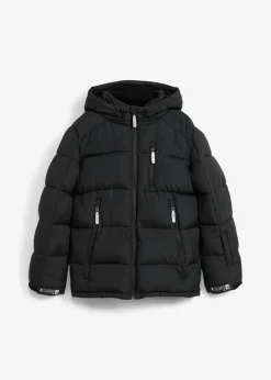 Chaqueta acolchada de invierno con forro cálido y capucha