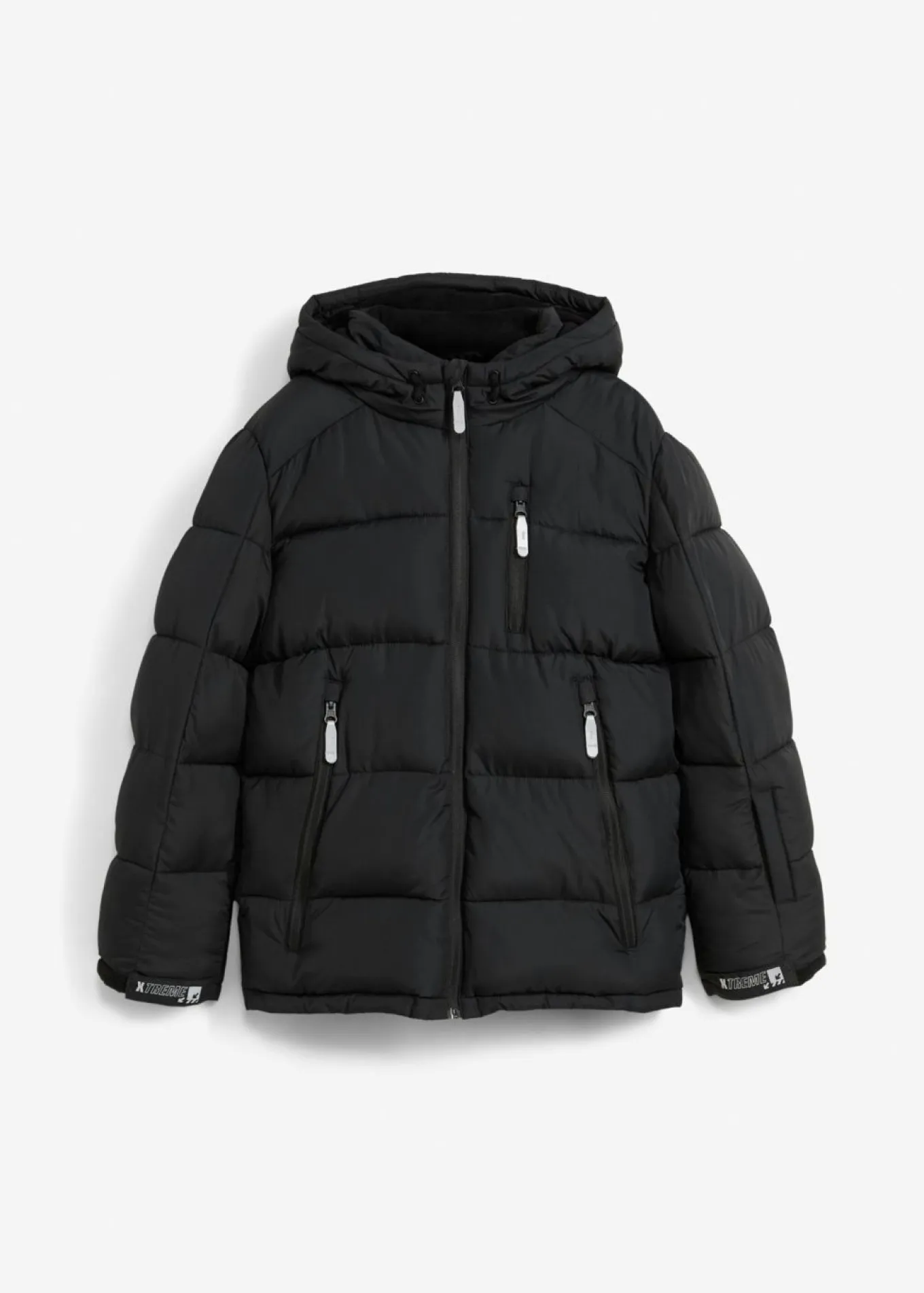 Chaqueta acolchada de invierno con forro cálido y capucha