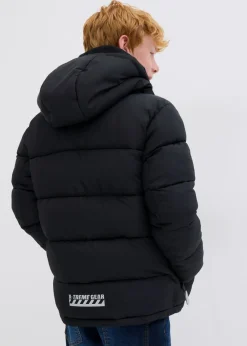 Chaqueta acolchada de invierno con forro cálido y capucha