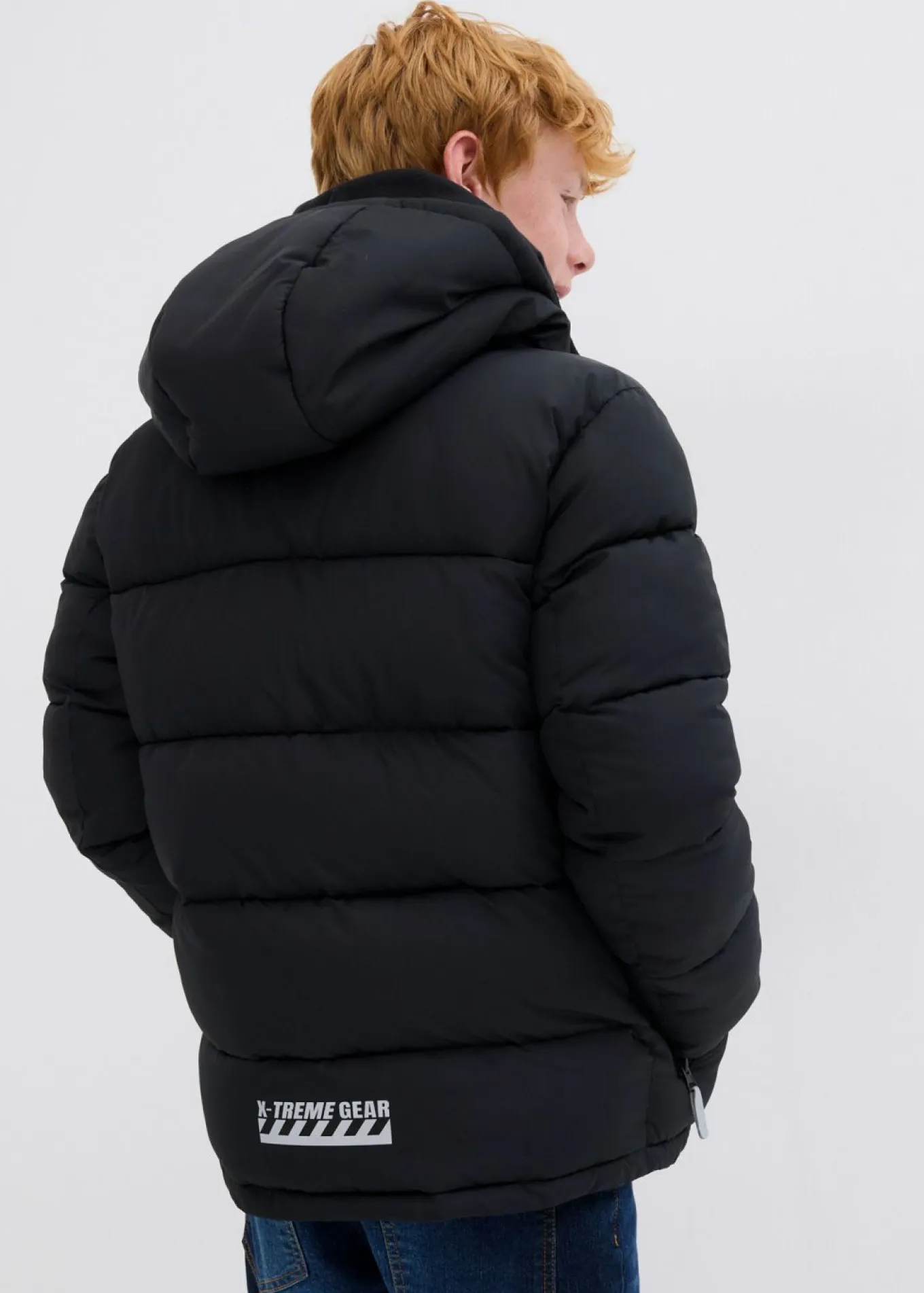 Chaqueta acolchada de invierno con forro cálido y capucha