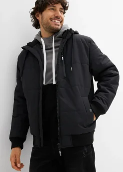 Chaqueta acolchada de invierno tipo cazadora con capucha