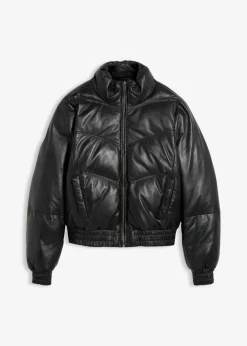 Chaqueta acolchada de napa de cordero