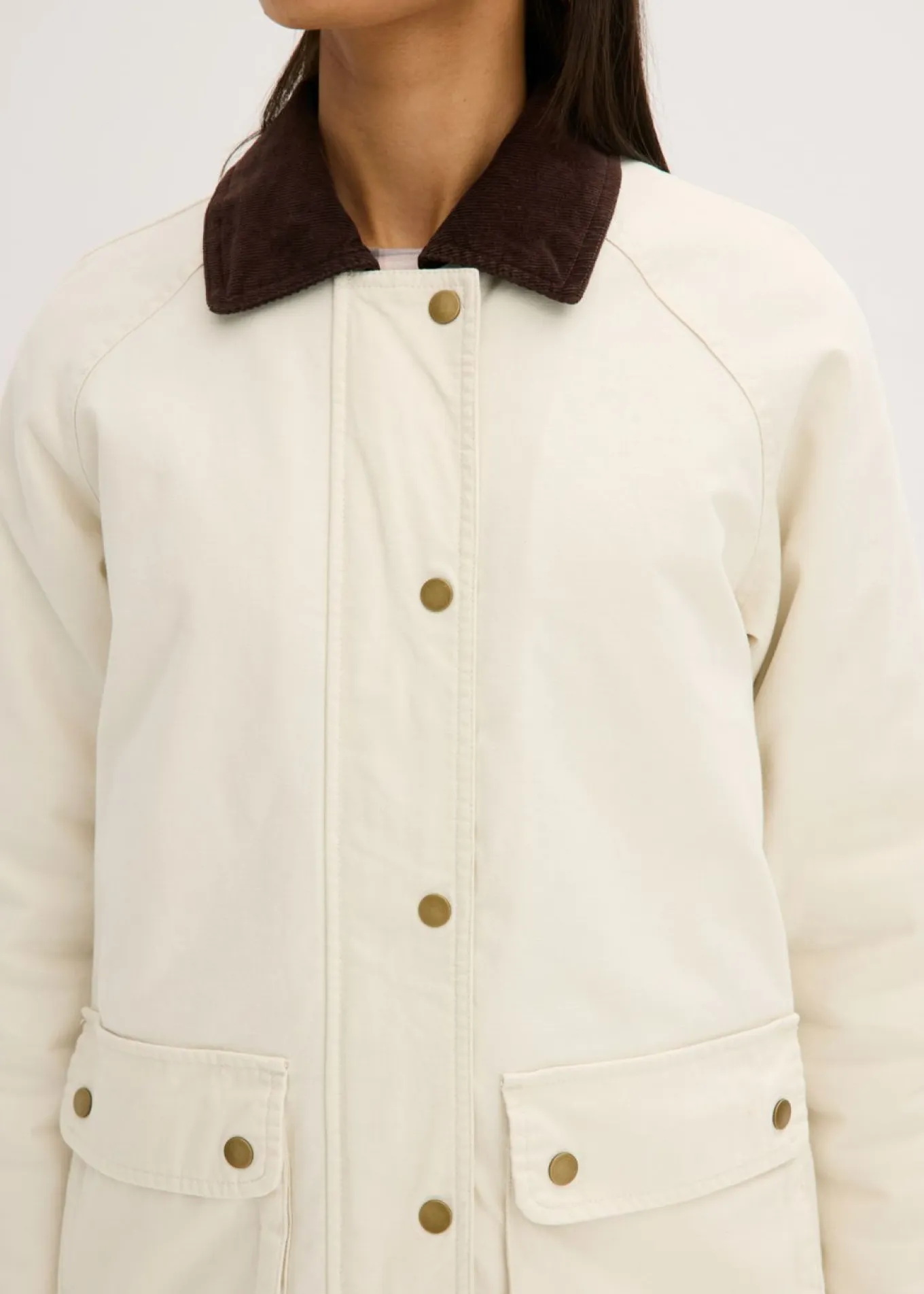 Chaqueta acolchada de sarga