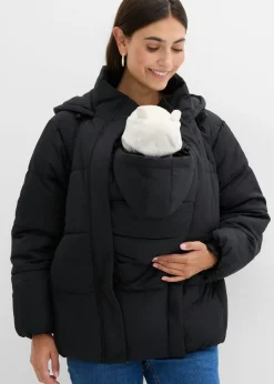 Chaqueta acolchada premamá 3 en 1 repelente al agua con inserto para porteo