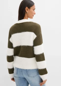 Chaqueta ancha de punto grueso