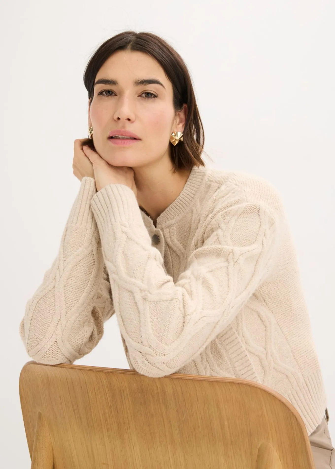 Chaqueta bomber con contenido de lana
