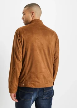Chaqueta con aspecto de ante