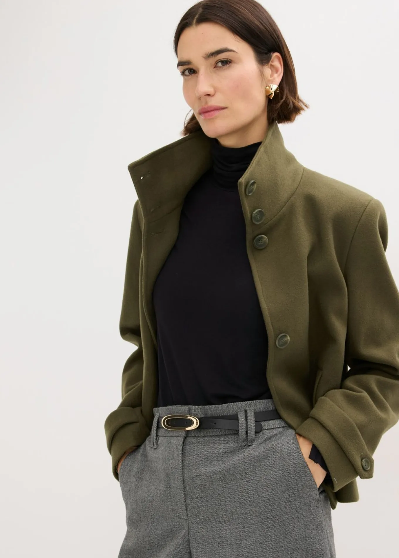 Chaqueta con aspecto de lana