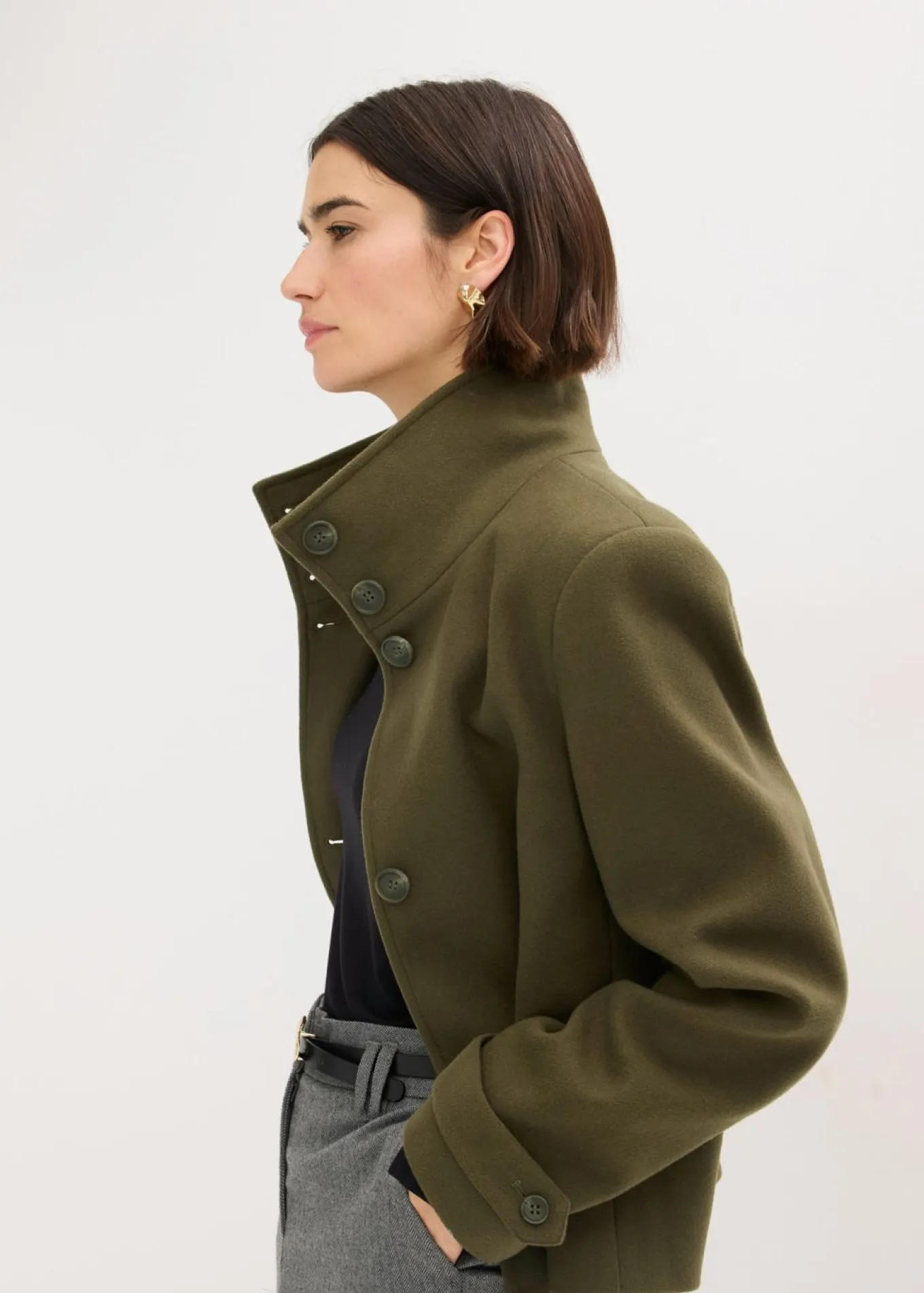 Chaqueta con aspecto de lana