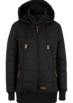 Chaqueta con detalles de piel sintética para exteriores