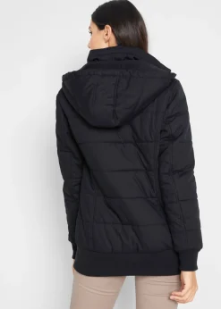 Chaqueta con detalles de piel sintética para exteriores