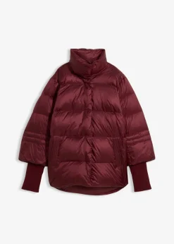 Chaqueta con plumón reciclado y mangas de punto