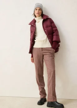 Chaqueta con plumón reciclado y mangas de punto