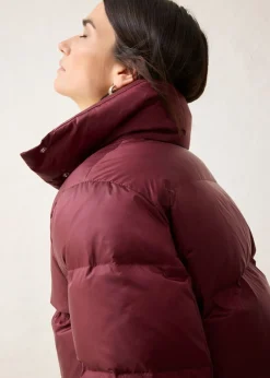 Chaqueta con plumón reciclado y mangas de punto