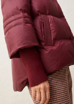 Chaqueta con plumón reciclado y mangas de punto