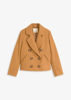 Chaqueta corta con aspecto de lana