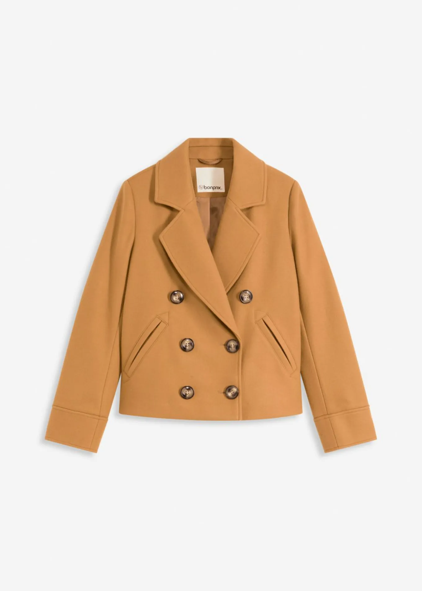 Chaqueta corta con aspecto de lana