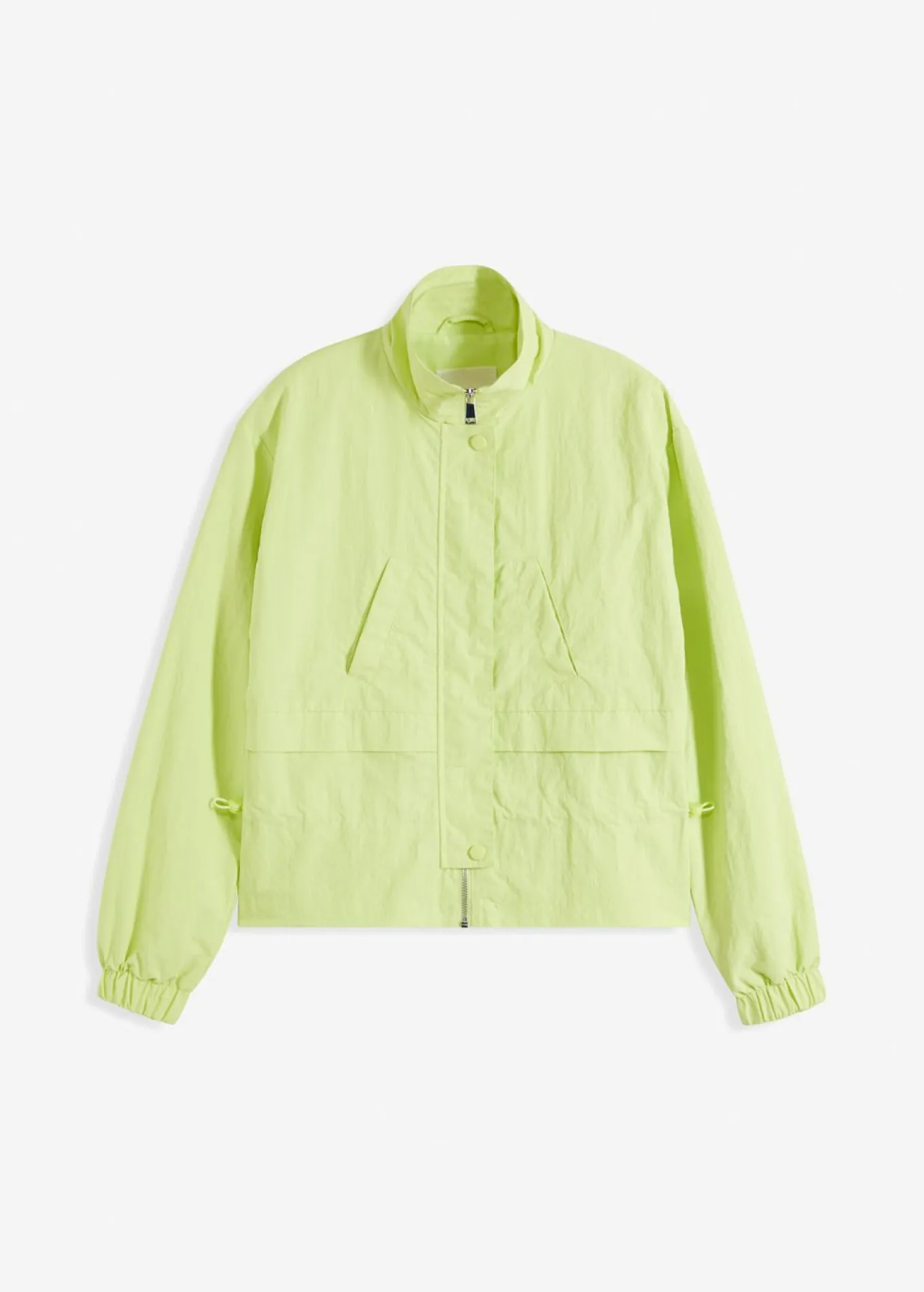Chaqueta corta con cordón ajustable en la cintura