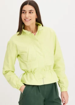 Chaqueta corta con cordón ajustable en la cintura