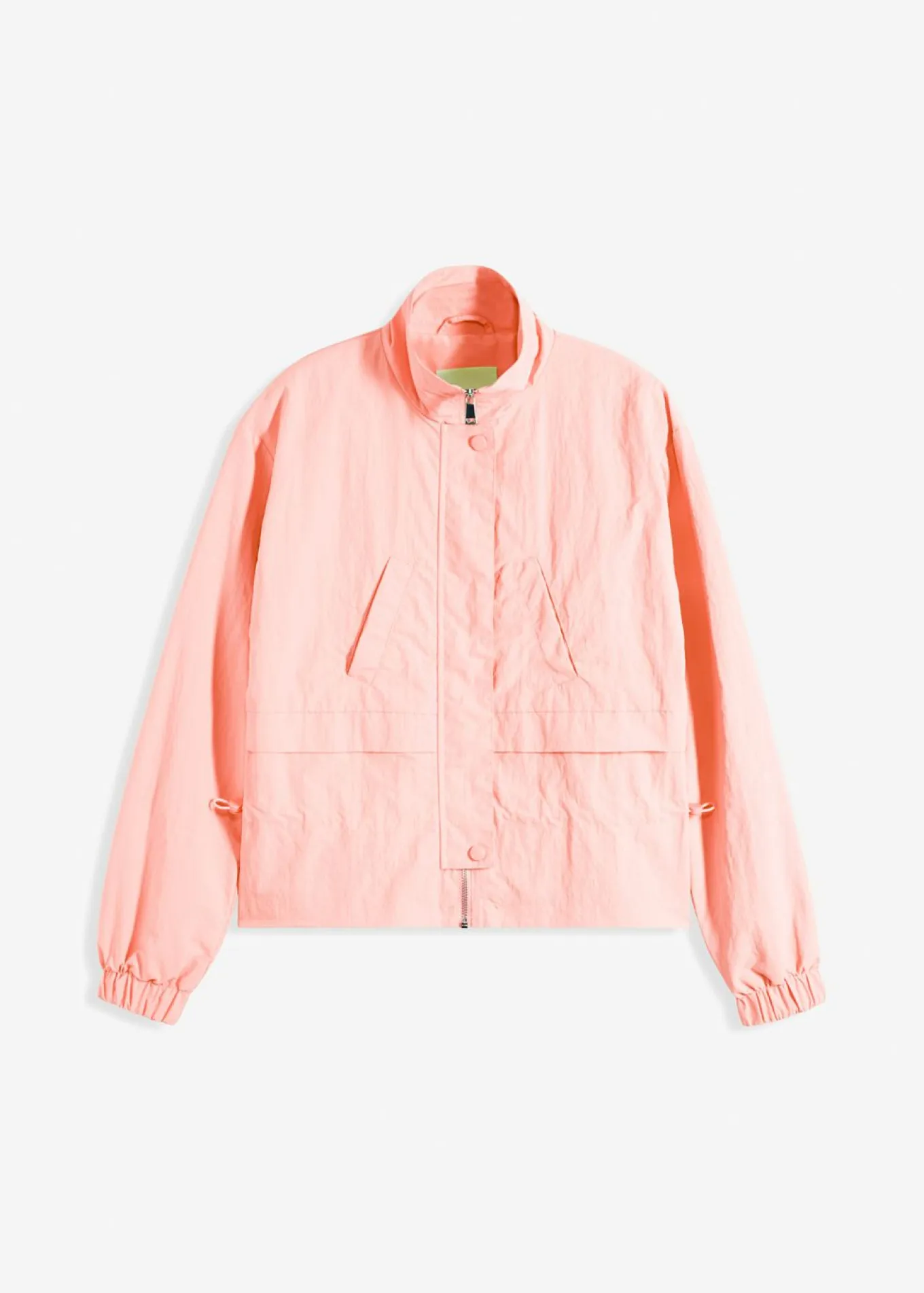 Chaqueta corta con cordón ajustable en la cintura