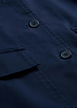 Chaqueta corta de entretiempo de mezcla de algodón orgánico elástico