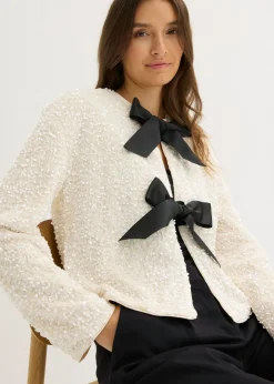 Chaqueta corta de lentejuelas