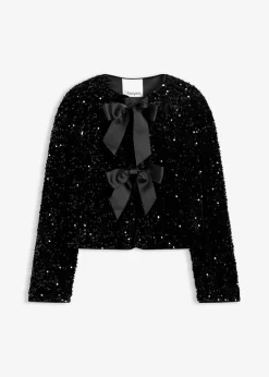 Chaqueta corta de lentejuelas