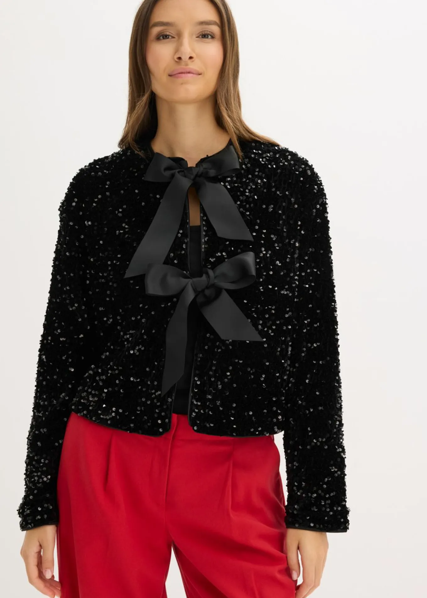 Chaqueta corta de lentejuelas