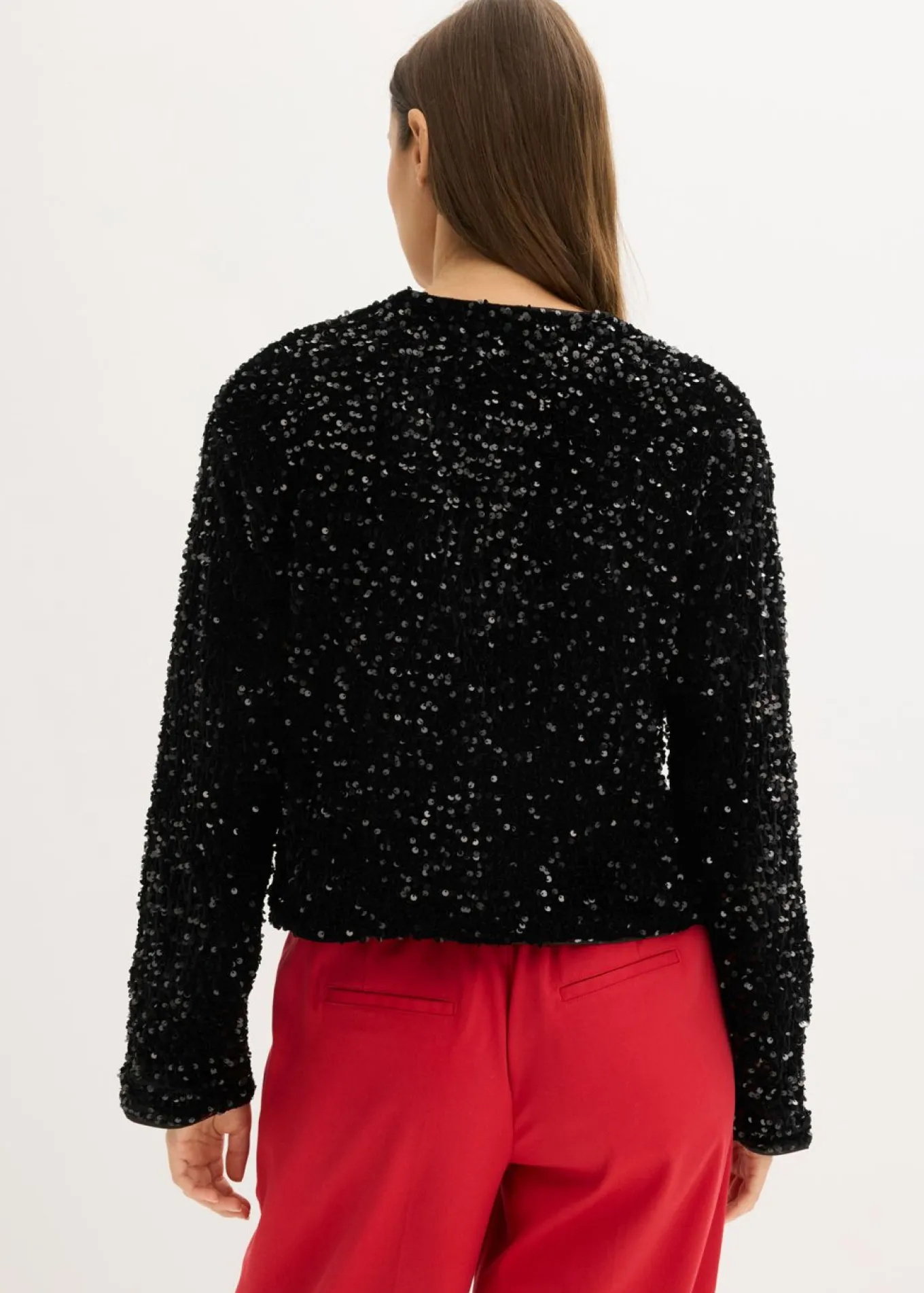 Chaqueta corta de lentejuelas