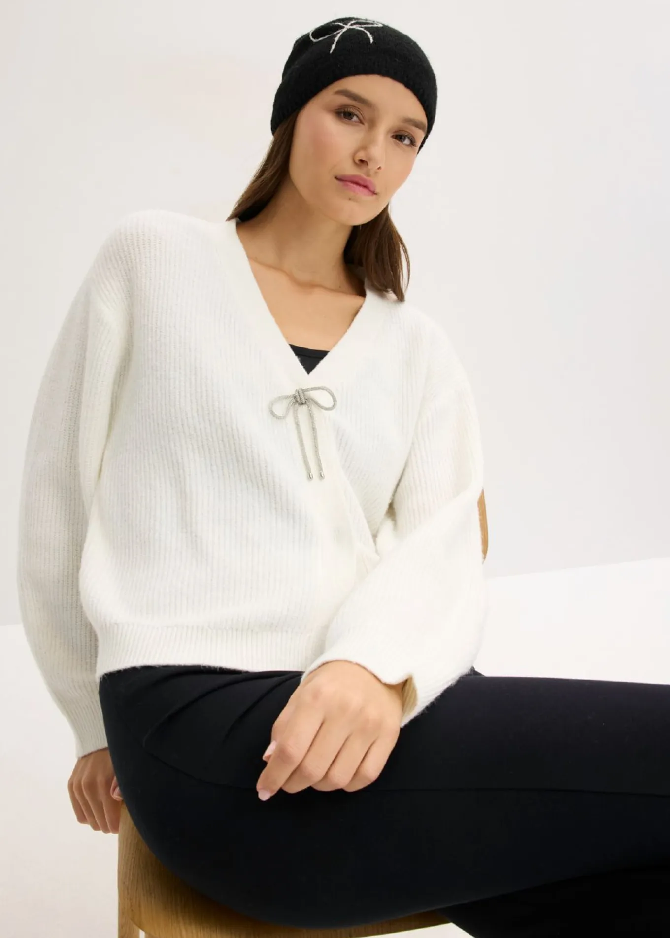 Chaqueta corta de punto