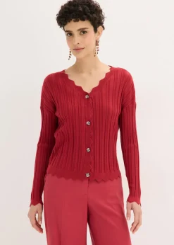 Chaqueta corta de punto ajour