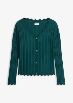 Chaqueta corta de punto ajour