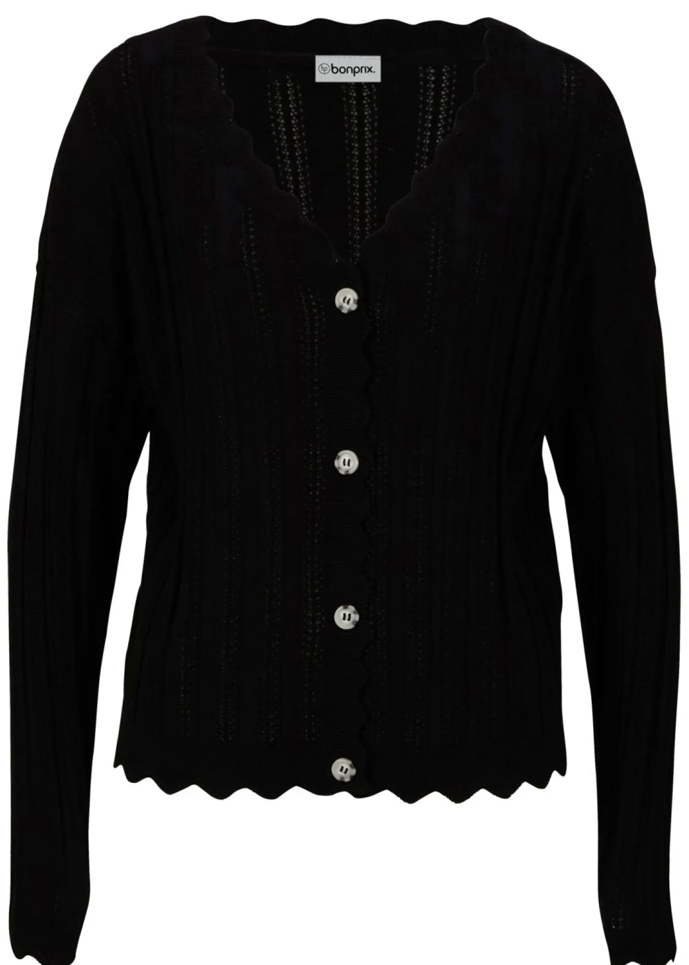 Chaqueta corta de punto ajour