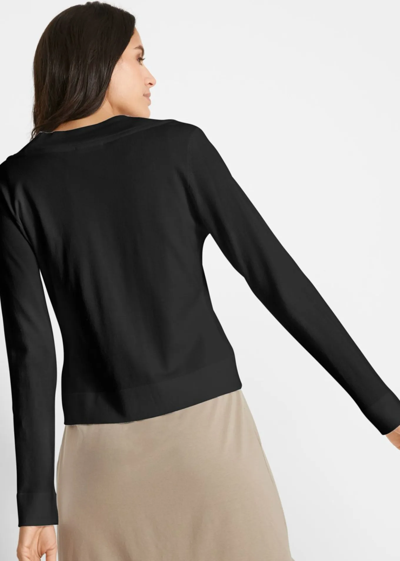 Chaqueta corta de punto con viscosa