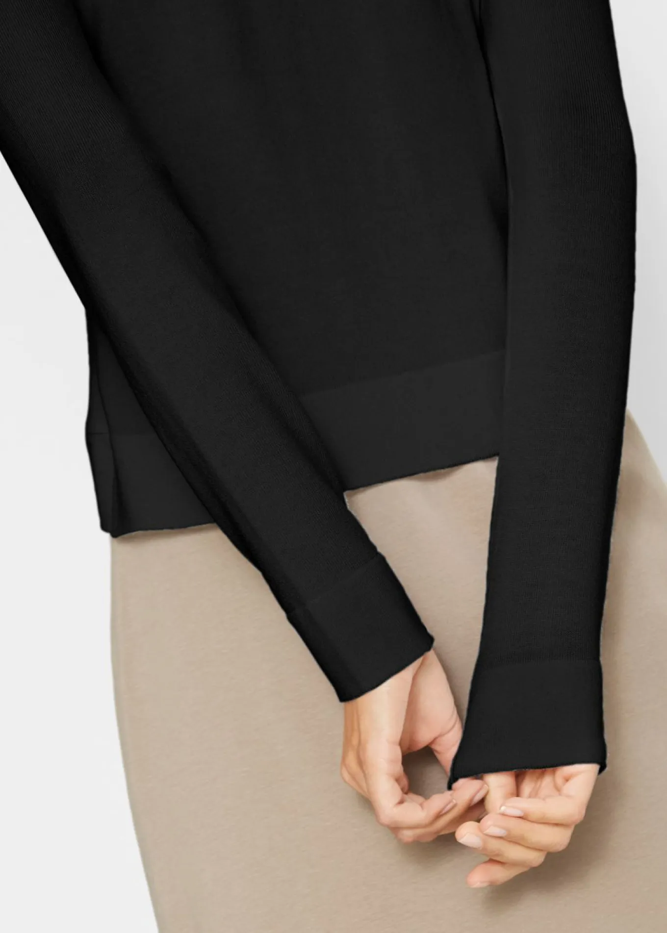 Chaqueta corta de punto con viscosa