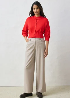 Chaqueta corta de punto con contenido de seda