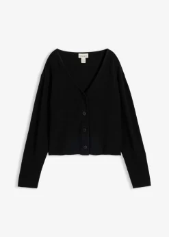Chaqueta corta de punto de algodón orgánico puro
