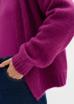 Chaqueta corta de punto grueso con corte holgado