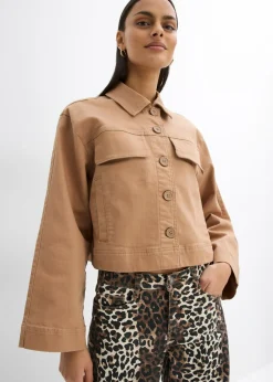 Chaqueta corta de sarga