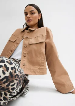 Chaqueta corta de sarga
