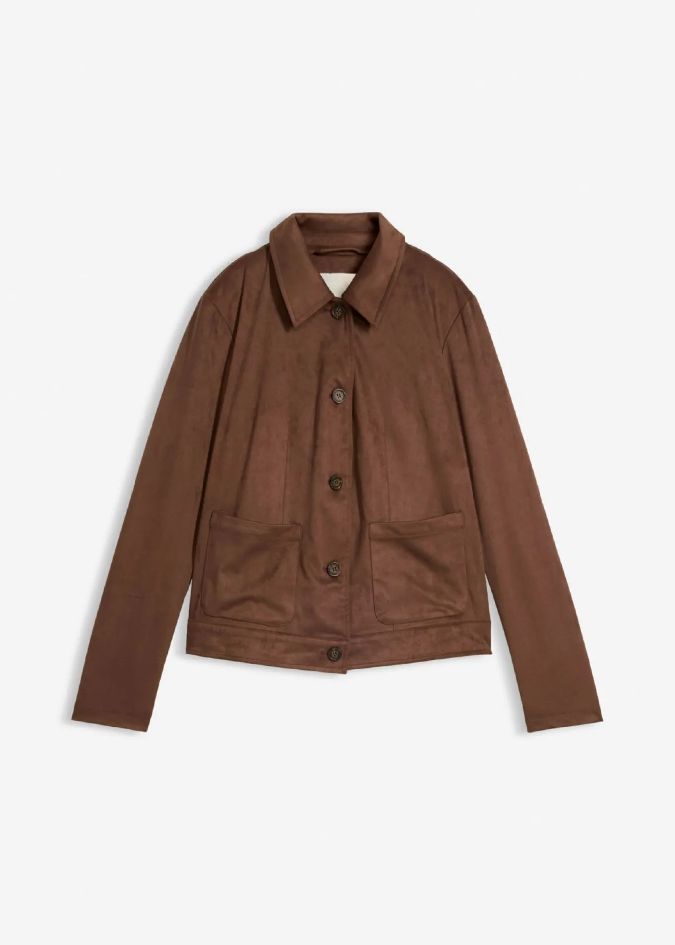 Chaqueta de ante sintético