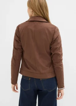 Chaqueta de ante sintético